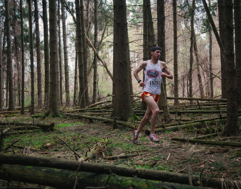 Running in the woods